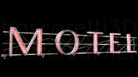 Rooftop Neon Motel Sign