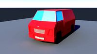 Low Poly Van