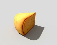 low poly cheese