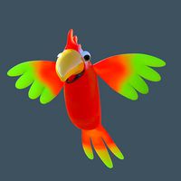 Cartoon parrot
