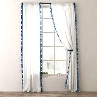 TASSEL-TRIMMED VOILE DRAPERY PANEL