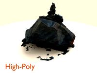 Sharp Dark Stone Pile