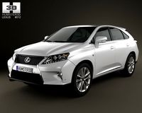 Lexus RX F Sport hybrid AL10 2012 3D Model
