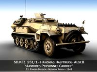 SD KFZ 251 7 - Ausf B - Hanomag Halftruck - 2PD