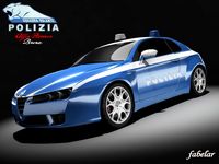 Alfa Brera Polizia 3D Model