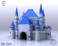 Blue Castle 3D Model