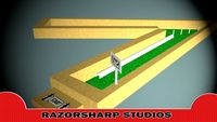 Mini Golf Alphabet V Hole 3D Model