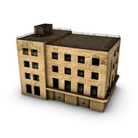 Low Poly Building 3D Model