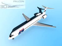 Falcon3D MD 80 AOM French Airlines