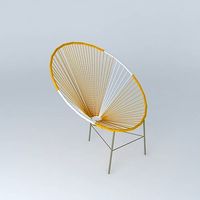 Armchair child COPACABANA multicolored houses of the world