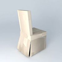 Chair cover red heart Margaux houses the world