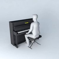 a normal piano black