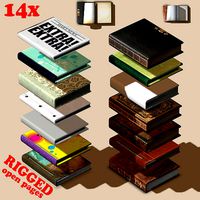 Rigged BOOK COLLECTION - 14 unique books
