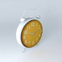 MARTA CLOCK YELLOW houses the world