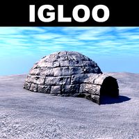 Low poly igloo