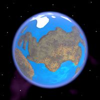 Caricature of Earth