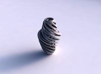 Vase curved with intertwining lines very twisted1