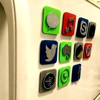 IOS icon fridge magnet SKYPE