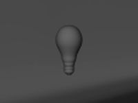 Light Bulb No Material 3D Model