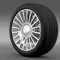 Volkswagen UP wheel 3D Model