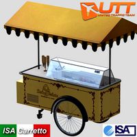 Ice showcase ISA Carrettino