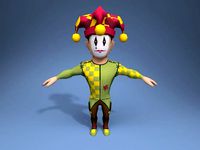 Medieval character jester 01