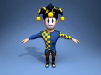 Medieval character jester 02