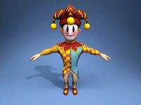Medieval character jester 04