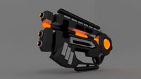 Low Poly Futuristic Gun