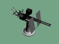 Oerlikon 20mm twin anti-aircraft gun - WWII