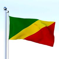 Animated Republic of the Congo Flag
