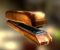 Stapler Rigged And Animated Copper Version