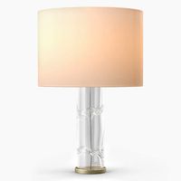 Talisman A Tall Cylindrical Glass Table Lamp