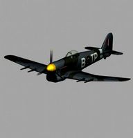 Hawker Typhoon WWII RAF fighter plane