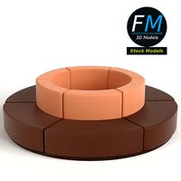 Circular lobby couch