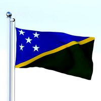 Animated Solomon Islands Flag