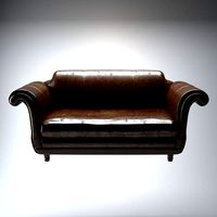 Regency Leather Sofa