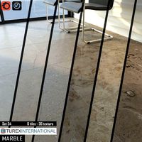 TUREX INTERNATIONAL Marble Tiles Set