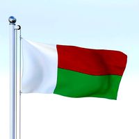 Animated Madagascar Flag