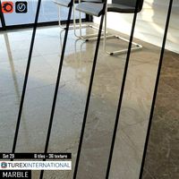 TUREX INTERNATIONAL Marble Tiles Set