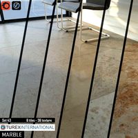 TUREX INTERNATIONAL Marble Tiles Set