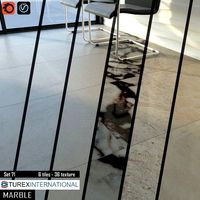 TUREX INTERNATIONAL Marble Tiles Set