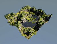 Green oasis in blender