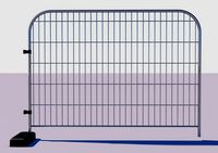 Low Poly UV Mapped Heras Fencing