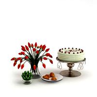 Home Kitchen Decor Flowers Cake