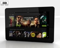 Amazon Kindle Fire HDX 7 inches 3D Model