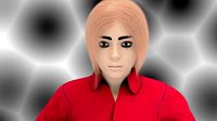 Girl Rigged Skinned ready for Animation