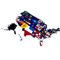 US Political Map with Counties