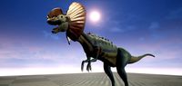 Dilophosaurus 3D model Maya 2016 Zbrush