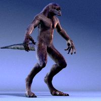 Biped Lizard Creature